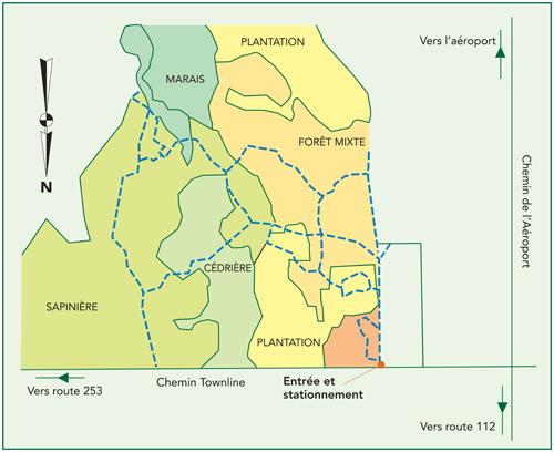 carte de la Forêt Jardinée